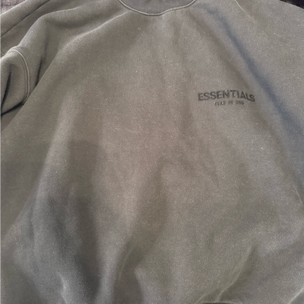 Essentials Men's Dark Gray Crewneck Sweater